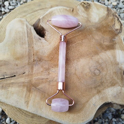 roller visage quartz rose