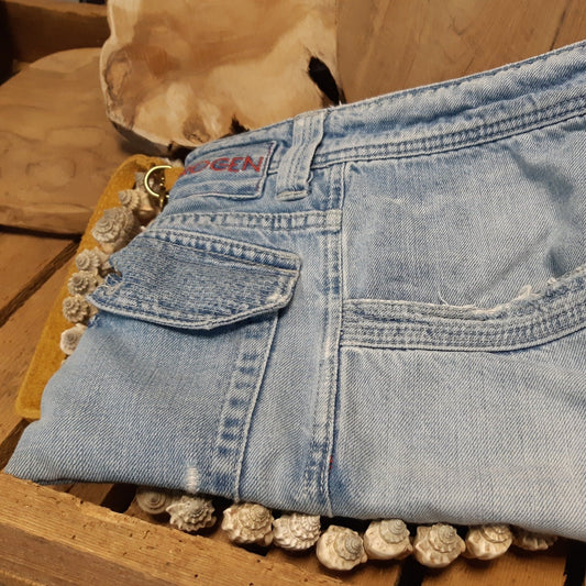 Pochette en jean recyclé