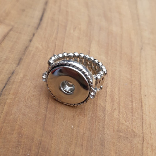 Bague pression élastique et strass